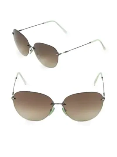 Shop Christopher Kane 60mm Circle Fluro Sunglasses In Neon Green
