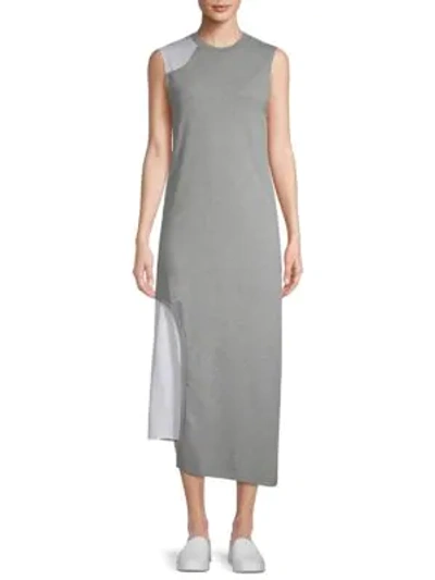 Shop Cheap Monday Asymmetrical Sleeveless Dress In Grey