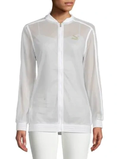 Shop Puma Fashion T7 Track Jacket In White