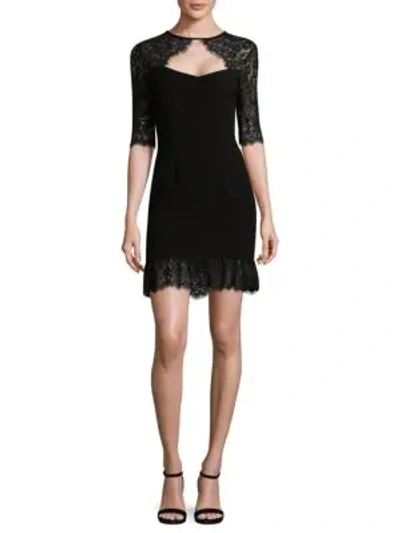 Shop Rachel Zoe Claudia Stretch Crepe Dress In Black