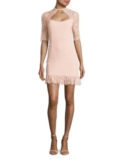 Shop Rachel Zoe Claudia Stretch Crepe Dress In Blush