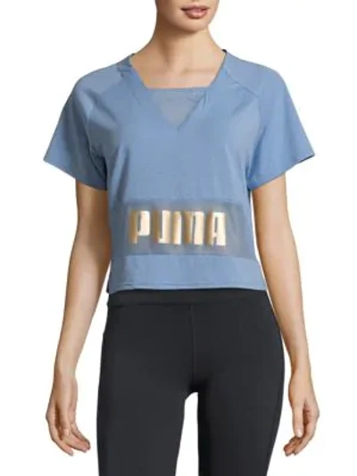 Shop Puma Logo Print Top In Allure
