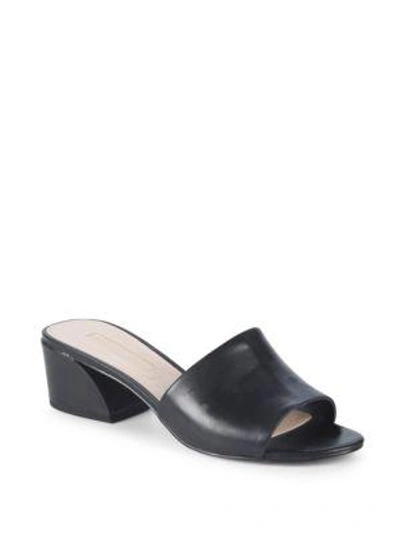 Shop Avec Les Filles Sloane Leather Sandals In Black