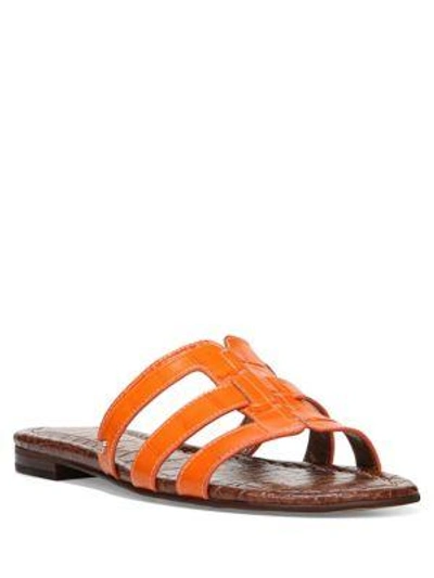Shop Sam Edelman Berit Leather Sandals In Orange