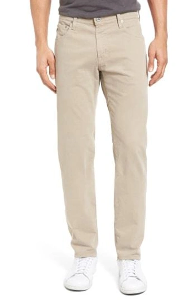 Shop Ag Tellis Sud Modern Slim Stretch Twill Pants In Desert Stone