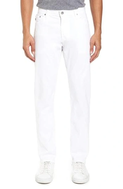 Shop Ag Everett Sud Slim Straight Fit Pants In White