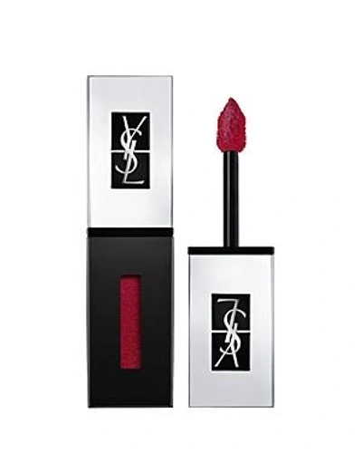 Shop Saint Laurent Glossy Stain Holographics Lip Color - 100% Exclusive In 502 Electric Burgundy