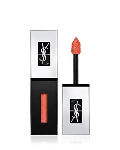 Shop Saint Laurent Glossy Stain Holographics Lip Color - 100% Exclusive In 506 Orange Gaming