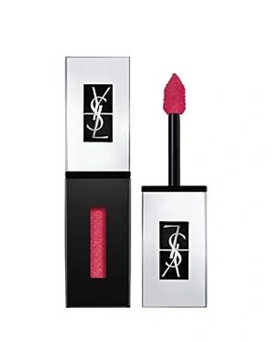 Shop Saint Laurent Glossy Stain Holographics Lip Color - 100% Exclusive In 505 Video Red