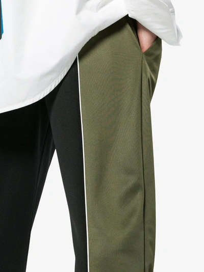 Shop Off-white X Browns Green And Black Track Pants