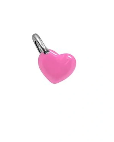Shop Alex Woo Mini Heart Charm In Pink