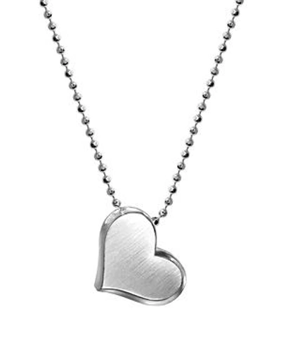 Shop Alex Woo Sterling Silver Prince Heart Bloom Necklace, 16