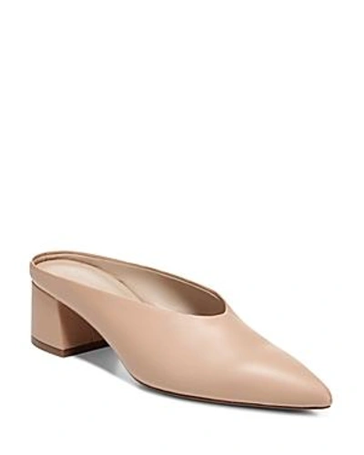 Shop Vince Women's Ralston Leather Mules In Nude