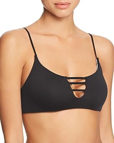 Shop Maaji Meteorite Dunes Reversible Bralette Bikini Top In Black