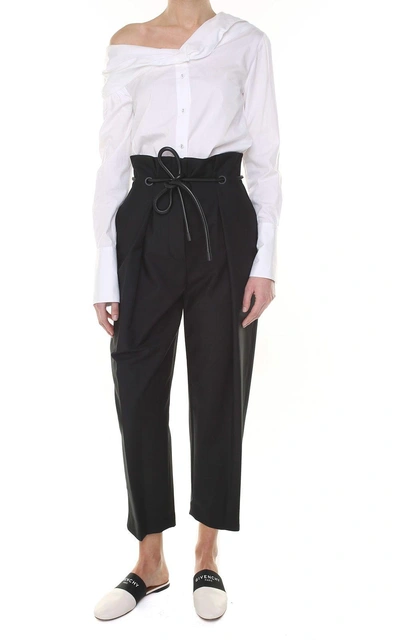 Shop 3.1 Phillip Lim / フィリップ リム Origami Cotton-blend Trousers In Nero