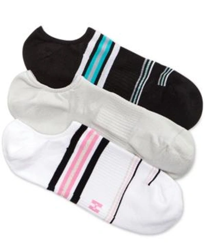 Shop Hue Women's 3-pk. Air Sleek Compression Cushioned Liner Socks In Fog