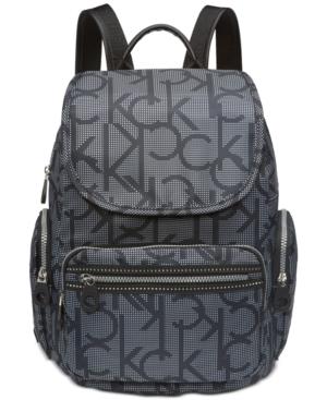 calvin klein nylon signature backpack