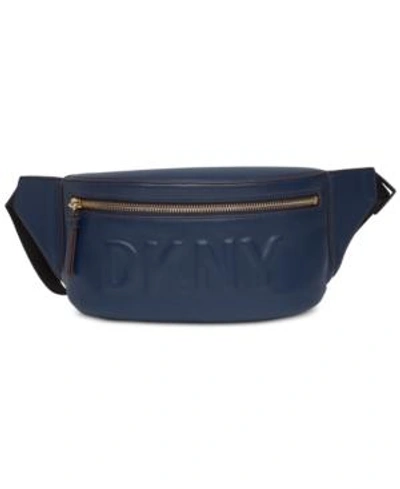 Shop Dkny Tilly Logo Fanny Pack, Created For Macy's In Navy