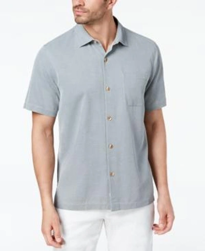 Shop Tommy Bahama Men's Coastal San Clemente Silk Shirt, Created For Macy's In Bala Shark