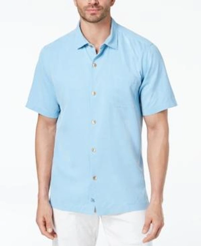 Shop Tommy Bahama Men's Coastal San Clemente Silk Shirt, Created For Macy's In Azul