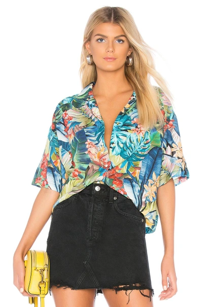 Shop Father's Daughter Amber Island Shirt In Palm