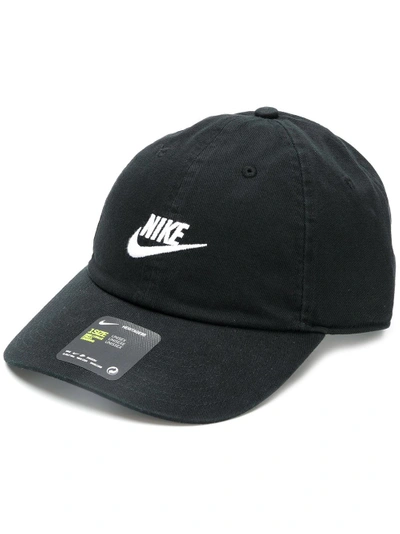 Shop Nike Logo Baseball Cap In Black