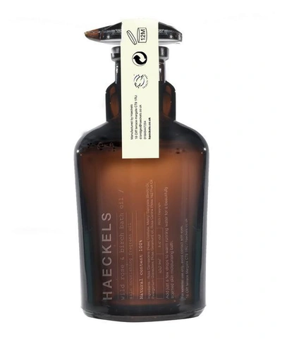 Shop Haeckels Dog Rose And Birch Bath Oil 100ml In Pink