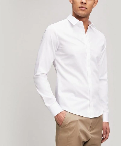 Shop Wooyoungmi Stitch Detail Shirt In White