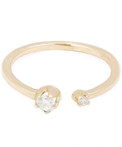 Shop Andrea Fohrman Gold Double Diamond Ring