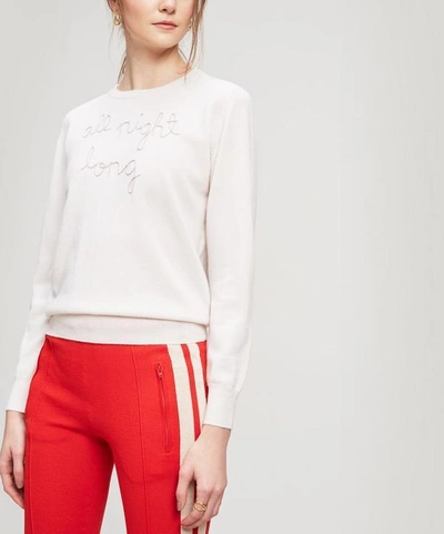 Shop Lingua Franca All Night Long Cashmere Knit In Cream