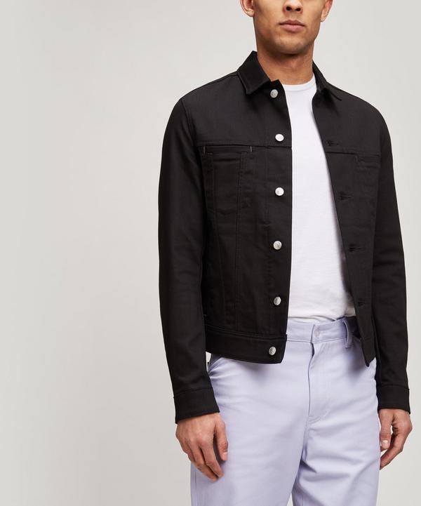 acne studios black denim jacket