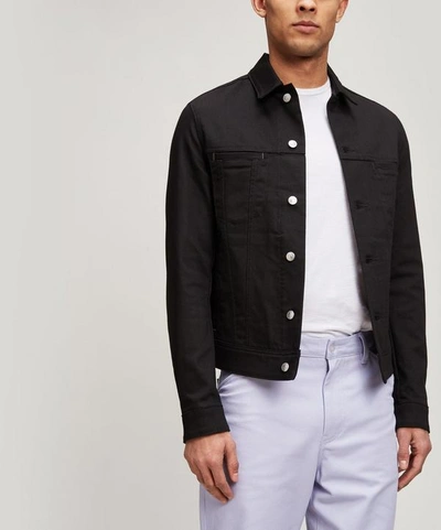 Acne Studios Black Denim Pass Jacket In White | ModeSens