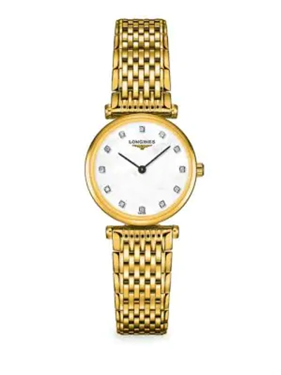 Shop Longines Men's La Grande Classique Goldtone Pvd Bracelet Watch