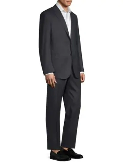 Shop Brioni Regular-fit Wool Suit In Dark Blue