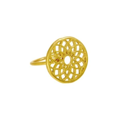 Shop Ottoman Hands Gold Crown Chakra Ring