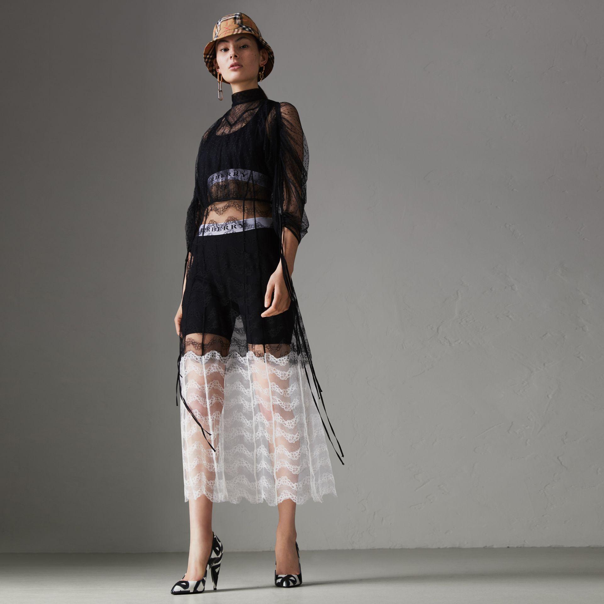 burberry black lace dress