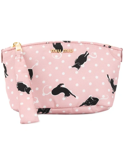 Shop Miu Miu Cat Make Up Bag