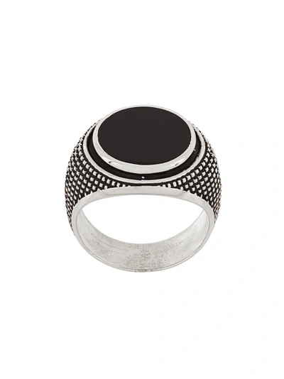 Shop Andrea D'amico Round Shape Stone Ring In Metallic