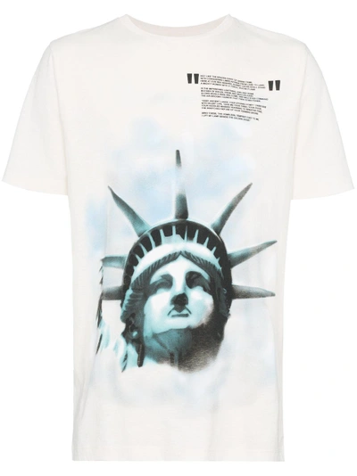 Shop Off-white T-shirt Mit Print - Weiss