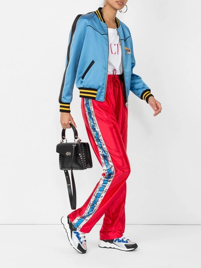 Shop Gucci Sequin Embellished Trousers