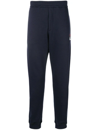 Shop Alexander Mcqueen Loose Track Trousers - Blue