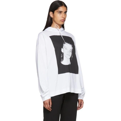 Shop Alyx 1017  9sm White Stella Braids Hoodie In 007 White