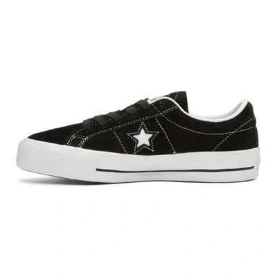Shop Converse Black Suede One Star Skate Sneakers