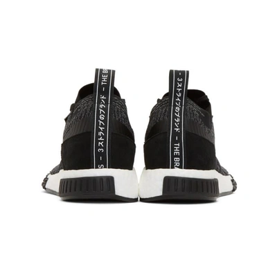 Shop Adidas Originals Black & Grey Nmd_racer Pk Sneakers In Coreblk/gre