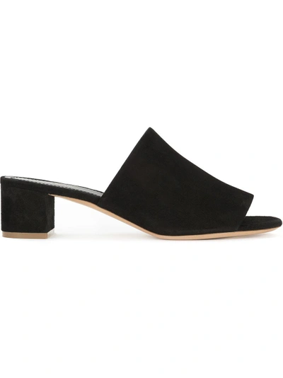 Shop Mansur Gavriel 40mm Mules - Black