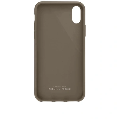Shop Native Union Clic Canvas Iphone X Case In Brown
