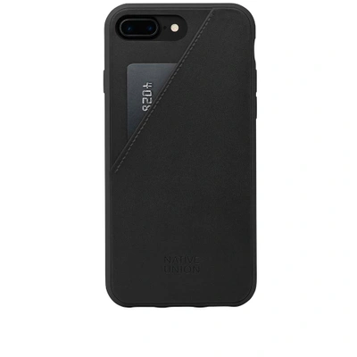 Shop Native Union Clic Card Iphone 7/8 Plus Case In Black