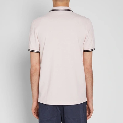 Shop Fred Perry Slim Fit Twin Tipped Polo In Pink