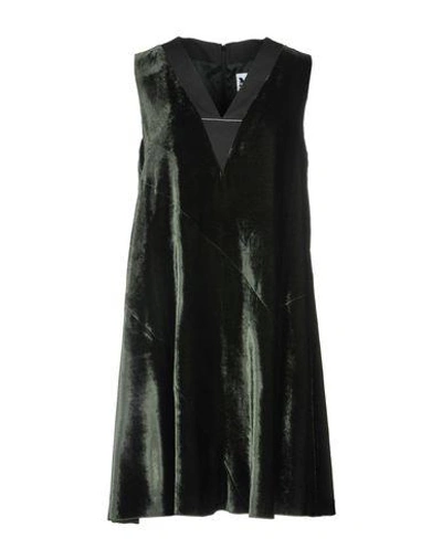 Shop M Missoni Short Dresses In Dark Green