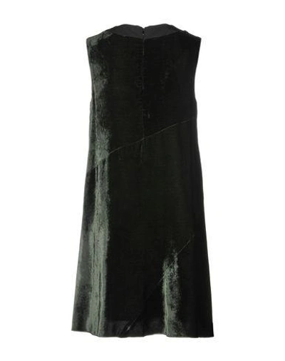 Shop M Missoni Short Dresses In Dark Green